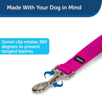 Show full view: PetSafe Nylon Dog Leash, Raspberry, 6-ft long, 3/4-in wide slide 2 of 9