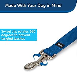 PetSafe Nylon Dog Leash, Royal Blue, 4-ft long, 1-in wide slide 2 of 8