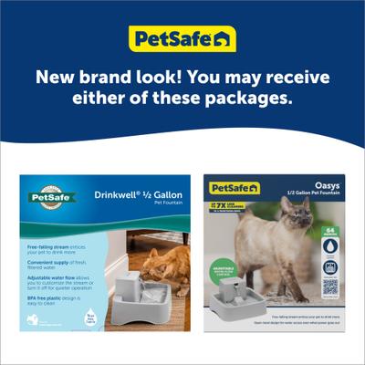 Show full view: PetSafe Oasys Cat & Dog Water Fountain, 1/2-gallon slide 6 of 11