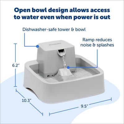 Show full view: PetSafe Oasys Cat & Dog Water Fountain, 1/2-gallon slide 4 of 11