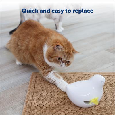 Show full view: PetSafe Peek-A-Bird Replacement Feather Cat Toy, Yellow, 2 count slide 4 of 7