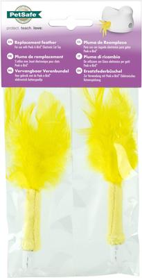 Show full view: PetSafe Peek-A-Bird Replacement Feather Cat Toy, Yellow, 2 count slide 7 of 7