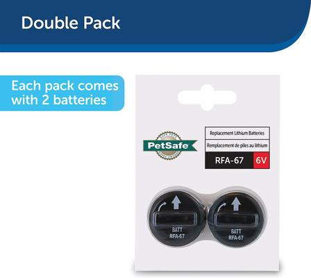 Show full view: PetSafe RFA-67 6 Volt Replacement Batteries, 4 count slide 3 of 8