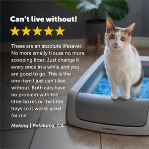 PetSafe ScoopFree Complete Disposable Crystal Cat Litter Tray, 3-Pack, Blue