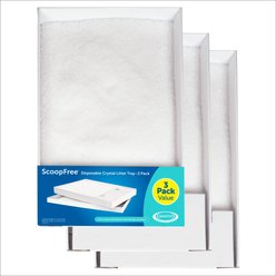 PetSafe ScoopFree Crystal Cat Litter Box Tray Refill with Fragrance-Free Crystals, 3 count