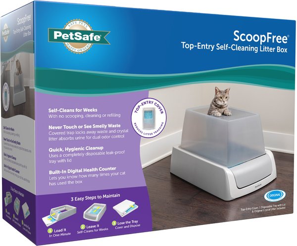 Show full view: PetSafe ScoopFree Crystal Pro Legacy Top Entry Self-Cleaning Cat Litter Box slide 8 of 10