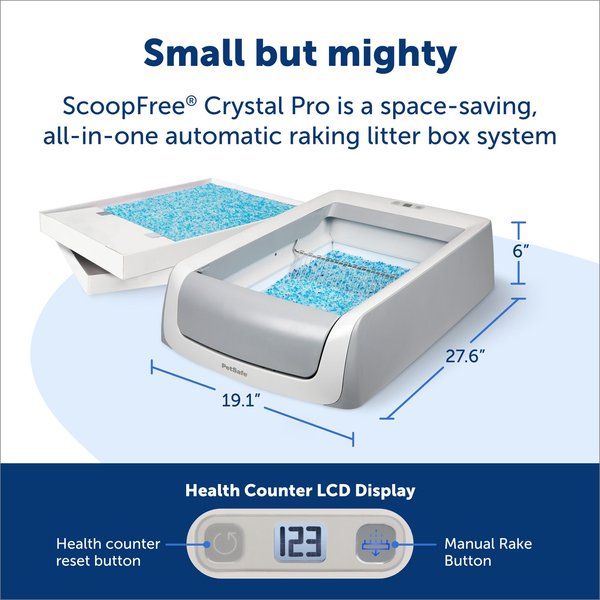PetSafe ScoopFree Crystal Pro Self-Cleaning Cat Litter Box