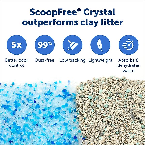 PetSafe ScoopFree Crystal Pro Self-Cleaning Cat Litter Box