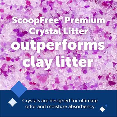 Show full view: PetSafe ScoopFree Premium Crystal Cat Litter 2-Pack, Lavender slide 3 of 10