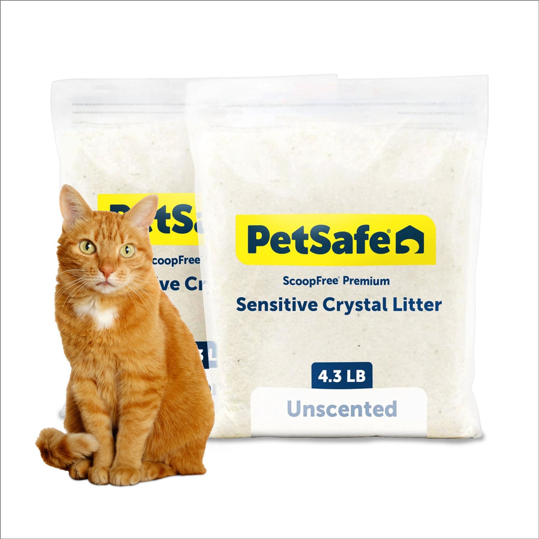 PetSafe ScoopFree Premium Crystal Cat Litter 2-Pack, Sensitive