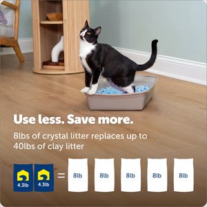 PetSafe ScoopFree Premium Crystal Original Scented Cat Litter 2-Pack