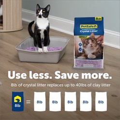 PetSafe ScoopFree Premium Lavender Crystal Cat Litter, 8-lb bag, 3 count slide 2 of 7
