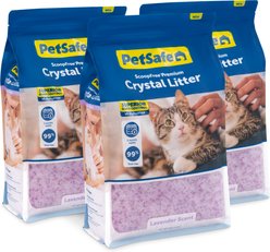 PetSafe ScoopFree Premium Lavender Crystal Cat Litter, 8-lb bag, 3 count