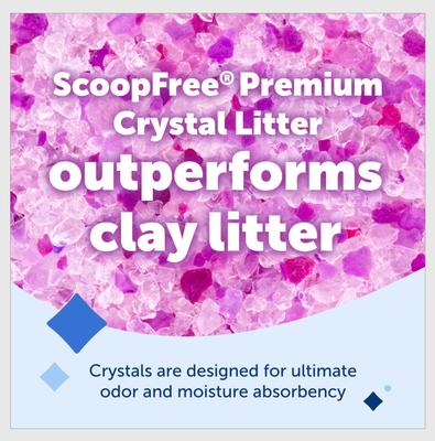 Show full view: PetSafe ScoopFree Premium Lavender Crystal Cat Litter, 8-lb bag, 3 count slide 3 of 9