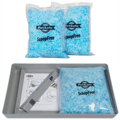 PetSafe ScoopFree Premium Scented Cat Litter, 2 pack + Reusable Cat Litter Tray