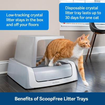 Show full view: PetSafe ScoopFree Premium Unscented Litter + Covered Automatic Cat Litter Box slide 4 of 9
