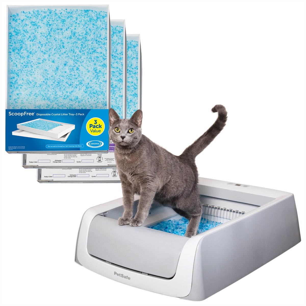 PetSafe ScoopFree Premium Unscented Litter + Original Automatic Cat Litter Box