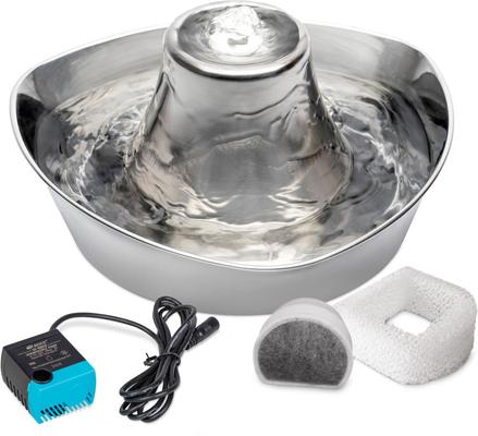 Show full view: PetSafe Seaside Stainless Steel Cat Water Fountain, 60-oz slide 8 of 12