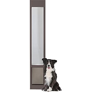 PetSafe Sliding 81-in Glass Pet Door, Bronze, Large