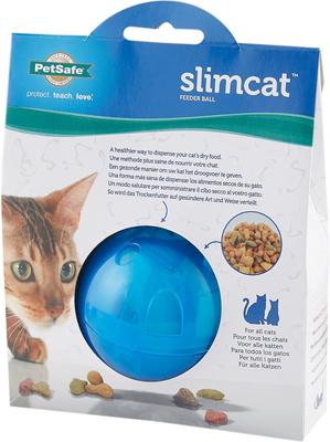 Show full view: PetSafe SlimCat Interactive Cat Feeder, Blue, 0.66-cup slide 8 of 11