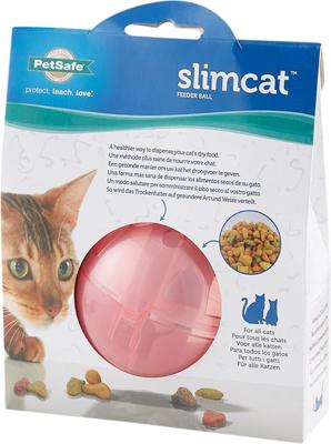 Show full view: PetSafe SlimCat Interactive Cat Feeder, Pink, 0.66-cup slide 8 of 11