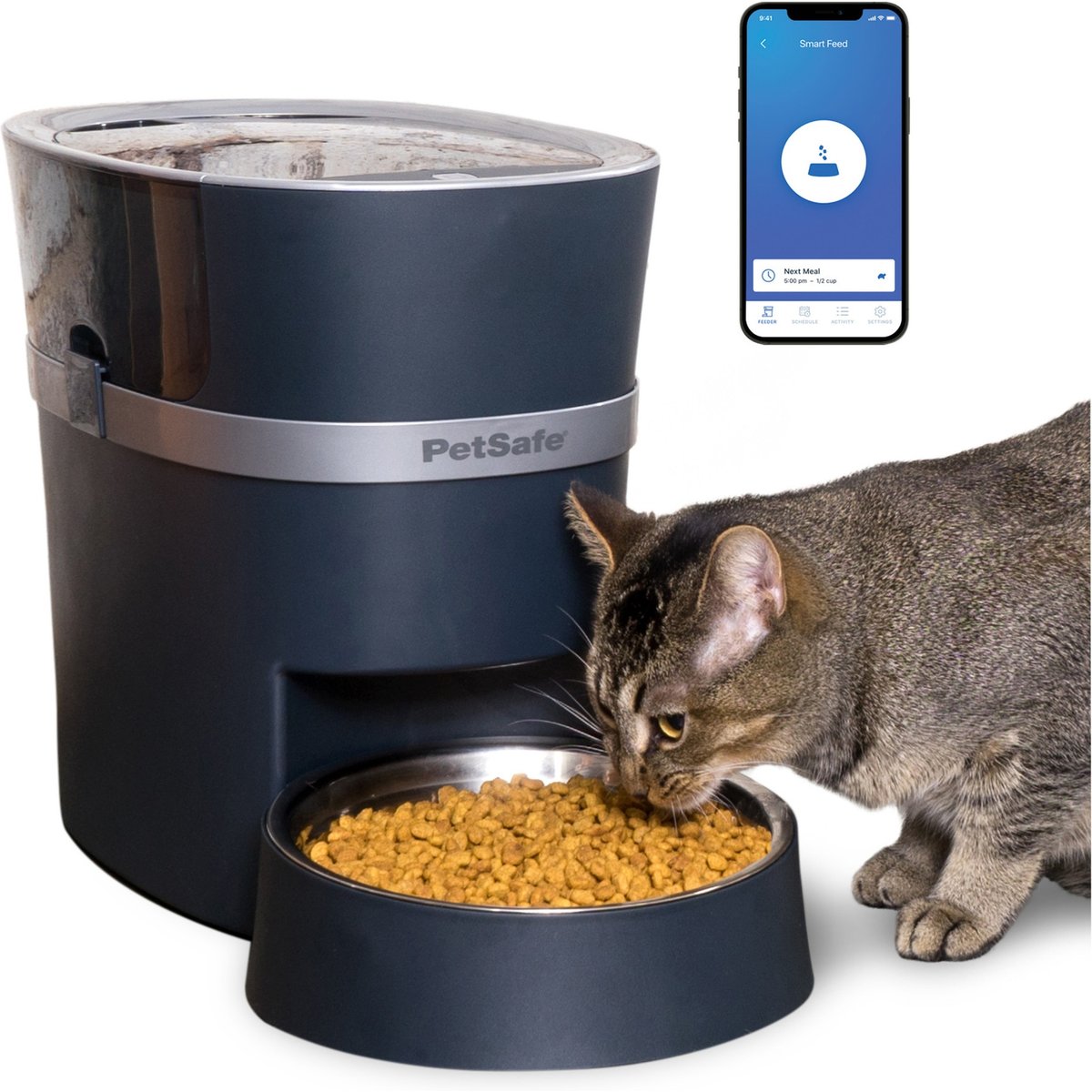 PetSafe Smart Feed 2.0 Wifi-Enabled Automatic Dog & Cat Feeder, Blue