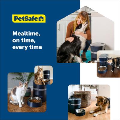 Show full view: PetSafe Smart Feed 2.0 Wifi-Enabled Automatic Dog & Cat Feeder, Blue slide 6 of 8