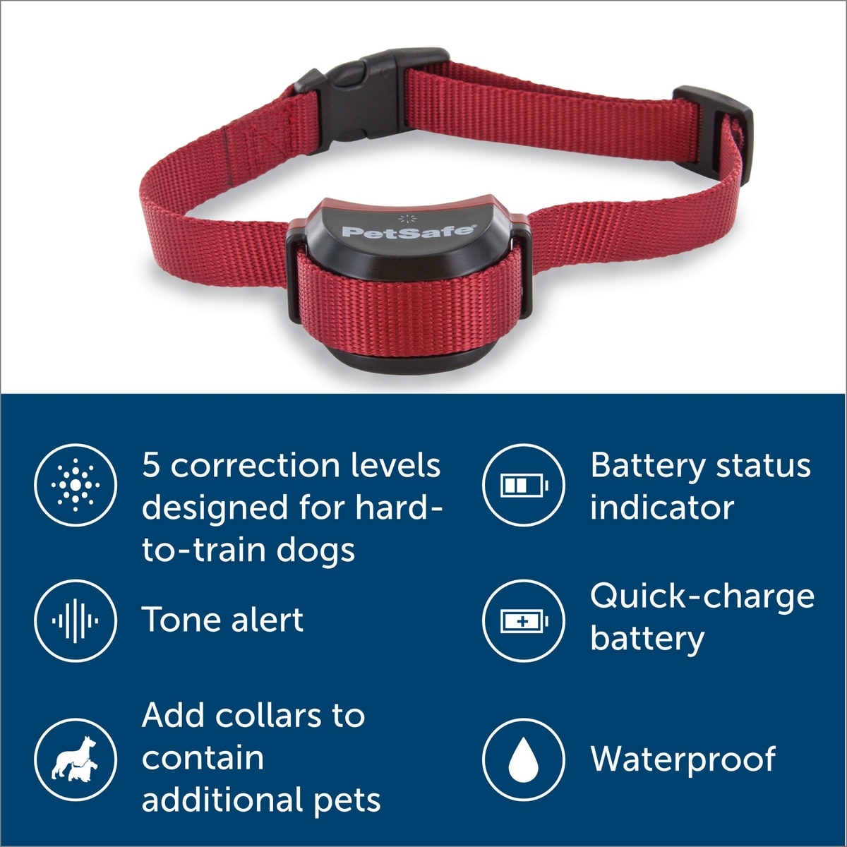 PETSAFE Stubborn Dog Stay+Play Wireless Fence Receiver Collar - Chewy.com, image size:1200x1200