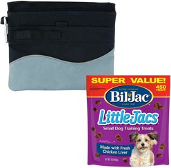 PetSafe Treat Pouch Sport, Black & Bil-Jac Little-Jacs Small Dog Chicken Liver Training Dog Treats