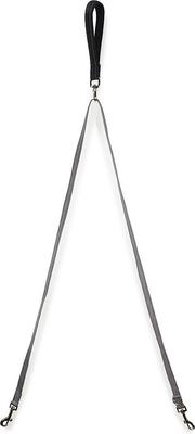 Show full view: PetSafe Two Point Control Nylon Reflective Dog Leash, Black/Gray, Medium/Large: 6-ft long, 3/4-in wide slide 2 of 5