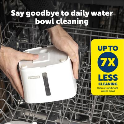 Show full view: PetSafe Viva Plastic Cat & Dog Fountain, White, 64-oz slide 3 of 8