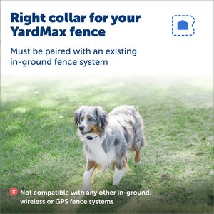 PetSafe YardMax Extra Receiver Collar for In-Ground Fence System Waterproof & Rechargeable for Endless Boundary Safety