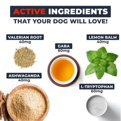 Show full view: PetScy Calming Aid Soft & Chewy Supplement for Dogs, 4.2-oz jar, 60 count slide 4 of 8