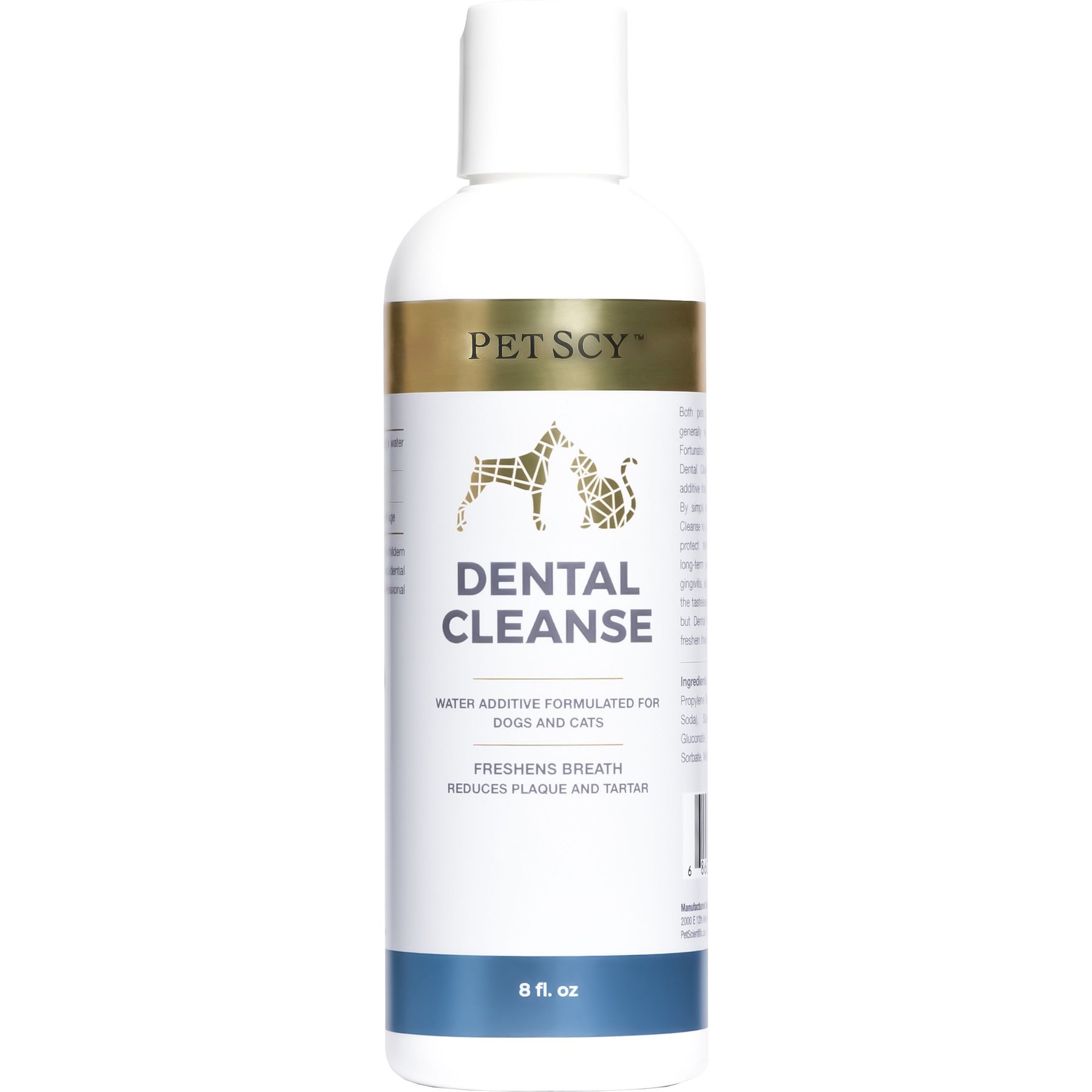 PetScy Dental Cleanse Dog & Cat Tartar Remover, 8-oz bottle