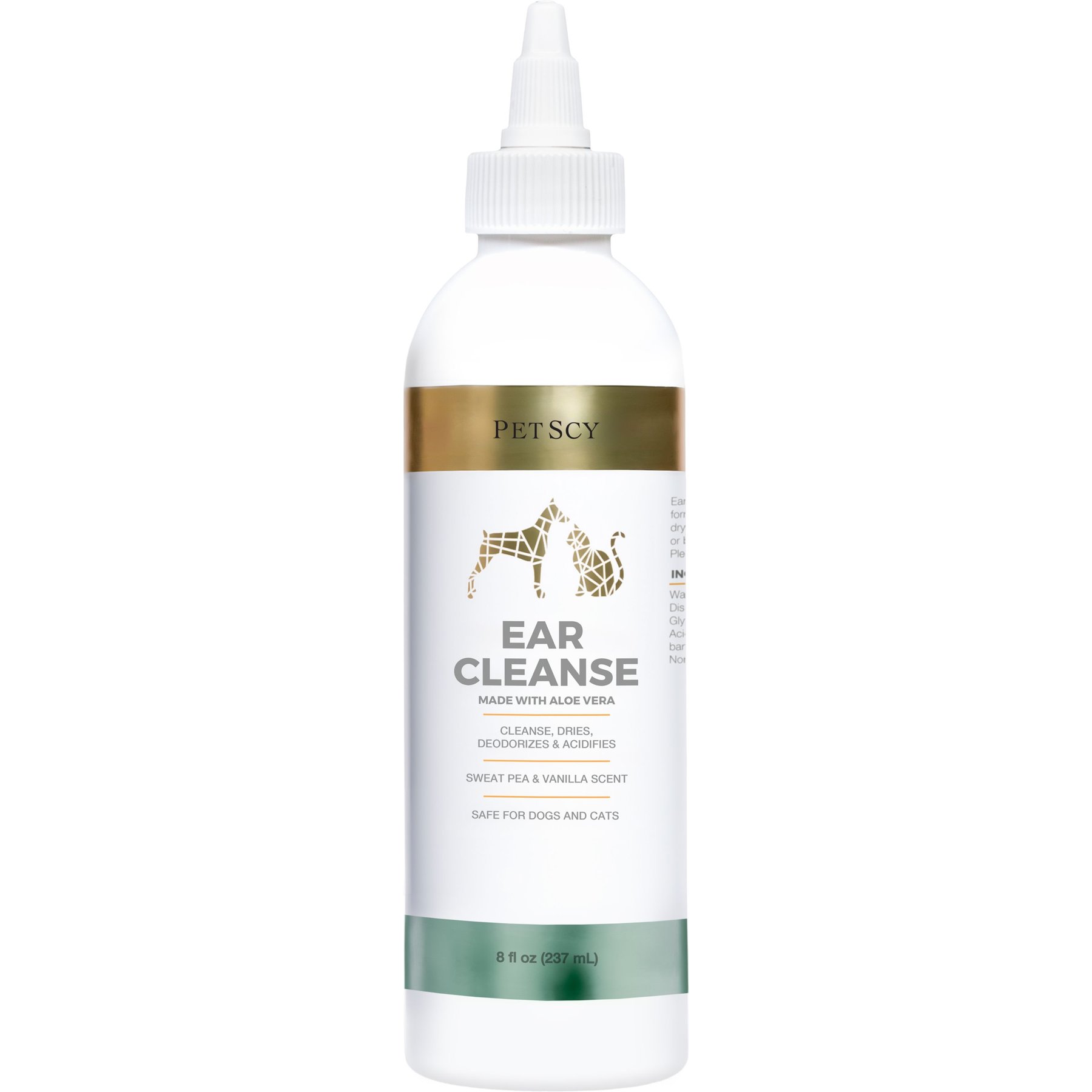 PetScy Ear Cleanse Dog Treatment, 8-fl oz bottle