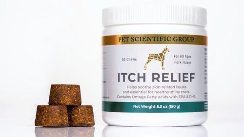 Show full view: PetScy Itch Relief Pork Flavored Chew Supplement for Dogs, 30 count slide 3 of 10