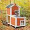 Show in main carousel: Petsfit 2-Story Elevated Wooden Outdoor Cat House, Orange slide 6 of 7
