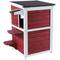 Show in main carousel: Petsfit 2-Story Weatherproof Outdoor Cat House, Red slide 5 of 7