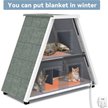 Show in main carousel: Petsfit 3 Door Insulated Wooden Outdoor Cat House, Grey slide 6 of 8