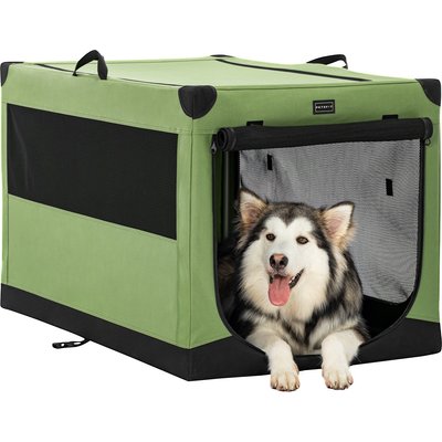 Petsfit Petsfit 3 Mesh Door Collapsible Soft-Sided Dog Kennel, Green, 40 inch