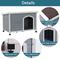 Show in main carousel: Petsfit Adjustable Foot Mat & Door Flap Wooden Outdoor Dog House, Gray, Medium: 40.8-in slide 4 of 6