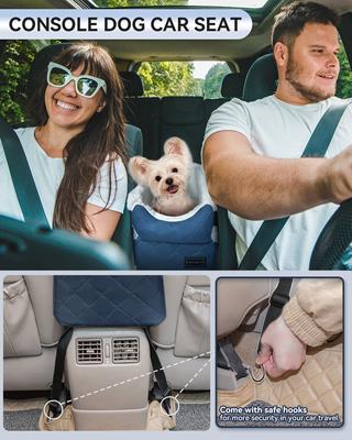 Show full view: Petsfit Center Console Small Dog Car Booster Seat, Blue slide 3 of 11