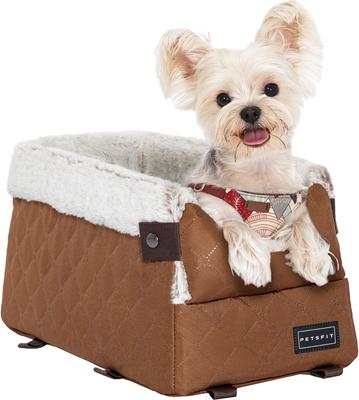 Show full view: Petsfit Center Console Small Dog Car Booster Seat, Coffee slide 8 of 11