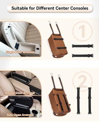 Show full view: Petsfit Center Console Small Dog Car Booster Seat, Coffee slide 7 of 11