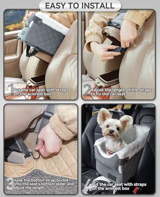 Petsfit Center Console Small Dog Car Booster Seat