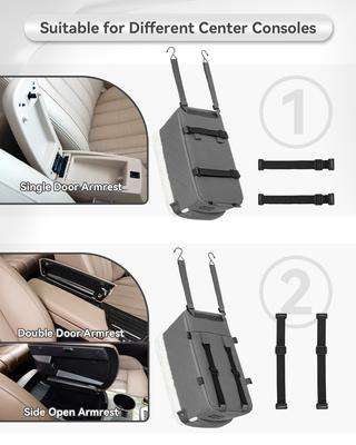 Show full view: Petsfit Center Console Small Dog Car Booster Seat, Grey slide 5 of 11