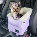 Petsfit Center Console Small Dog Car Booster Seat, Purple