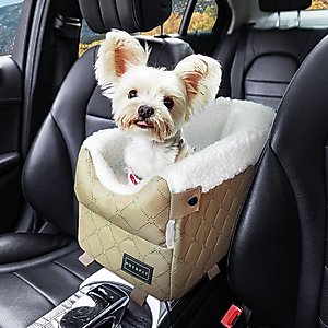 Petsfit Center Console Small Dog Car Booster Seat, Yellow