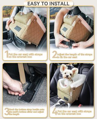 Show full view: Petsfit Center Console Small Dog Car Booster Seat, Yellow slide 7 of 12