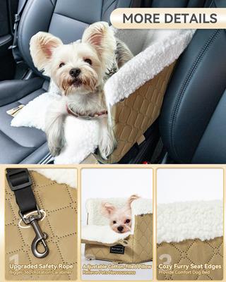 Show full view: Petsfit Center Console Small Dog Car Booster Seat, Yellow slide 5 of 12